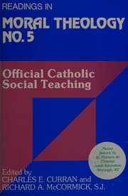 Tapa de Official Catholic Social Teaching (Readings in Moral Theology, No. 5) (v. 5)