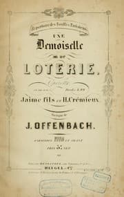 Tapa de Une demoiselle en loterie