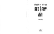 Tapa de Order of battle - the Red Army in World War Two