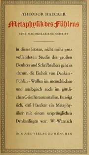 Tapa de Metaphysik des Fühlens