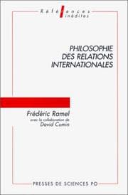 Tapa de Philosophie des relations internationales