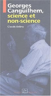 Tapa de Georges Canguilhem, science et non-science