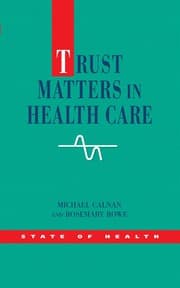 Tapa de Trust matters in health care