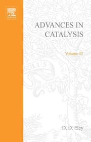Tapa de Advances in catalysis