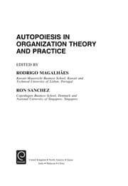 Tapa de Autopoiesis in organization theory and practice