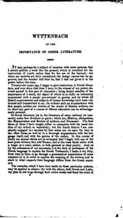Tapa de Observations on the importance of Greek literature and the best method of studying the classics