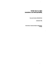 Tapa de TCP/IP 2.0 for OS/2. Installation and Interoperability