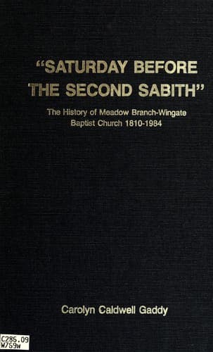 Tapa de "Saturday before the second sabith"