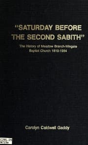 Tapa de "Saturday before the second sabith"