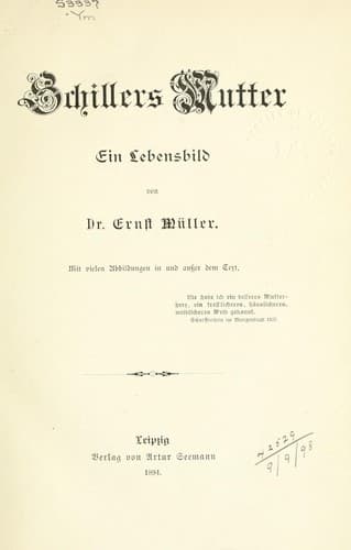 Tapa de Schillers Mutter