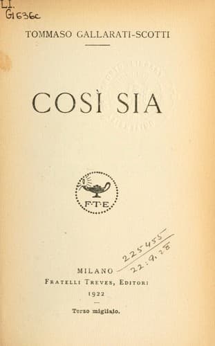 Tapa de Così sia