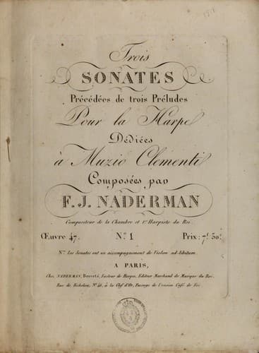 Tapa de Trois sonates précédées de trois préludes