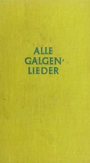 Tapa de Alle galgenlieder: Galgenlieder