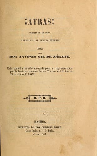 Tapa de ¡Atrás!