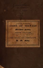 Tapa de A code of signals for the use of vessels employed in the merchant service
