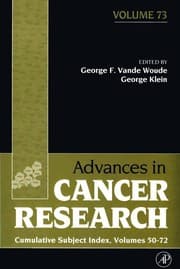 Tapa de Advances in Cancer Research, 73