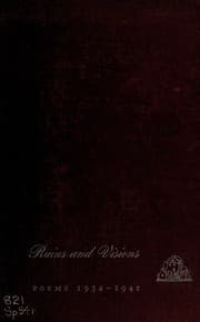 Tapa de Ruins and Visions. Poems 1934-1942