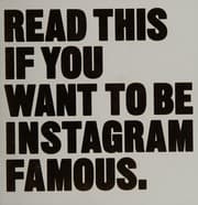 Tapa de Read this if you want to be Instagram famous