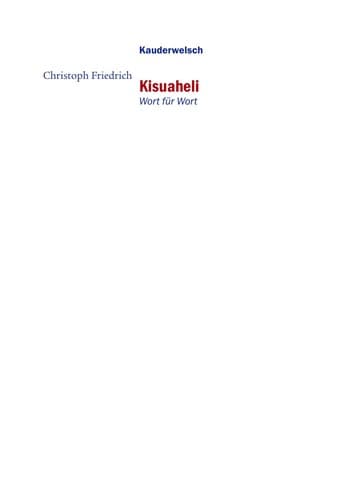 Tapa de Kisuaheli