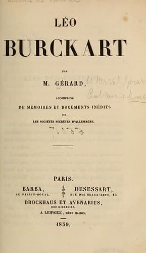 Tapa de Léo Burckart