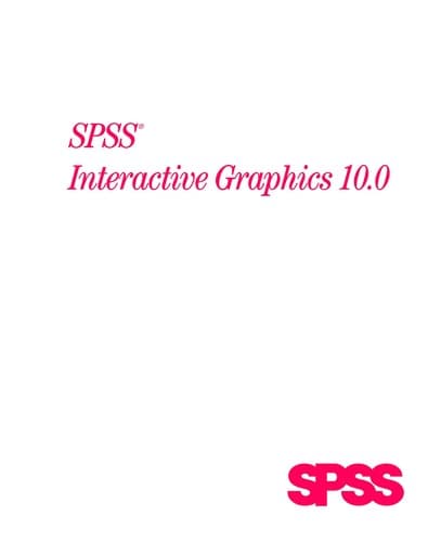 Tapa de SPSS 10.0 for the Macintosh