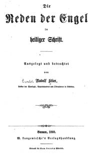Tapa de Die reden der engel in Heiliger Schrift