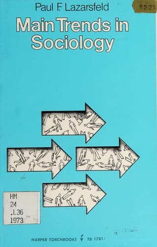 Tapa de Main trends in sociology.