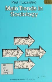 Tapa de Main trends in sociology