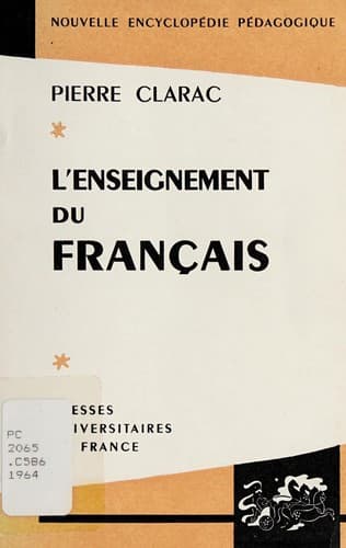 Tapa de L'Enseignement du français