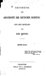 Tapa de Grundrisz zur Geschichte der deutschen Dichtung aus den Quellen