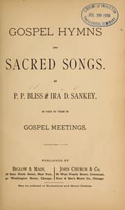 Tapa de Gospel hymns and sacred songs