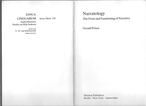 Tapa de Narratology