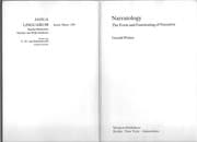 Tapa de Narratology