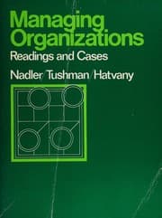 Tapa de Managing organizations
