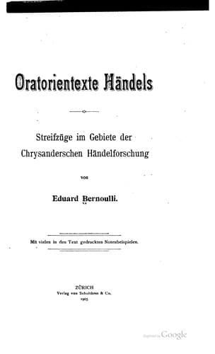 Tapa de Oratorientexte Händels