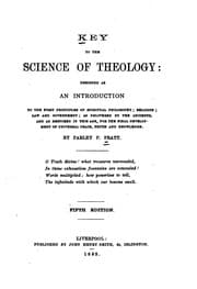 Tapa de Key to the Science of Theology: Designed as an Introduction to the First ..