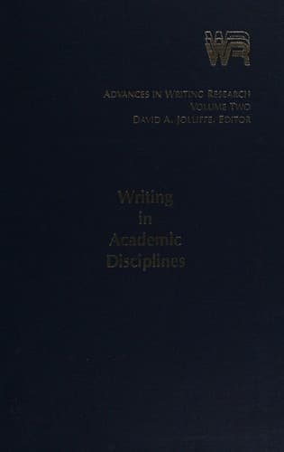 Tapa de Writing in academic disciplines