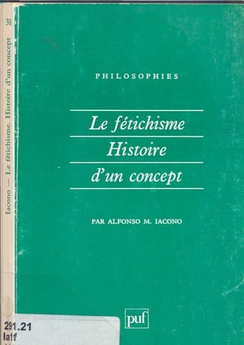 Tapa de Le fétichisme
