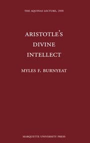 Tapa de Aristotle's divine intellect