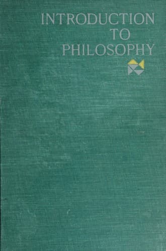 Tapa de Introduction to philosophy