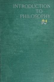 Tapa de Introduction to philosophy