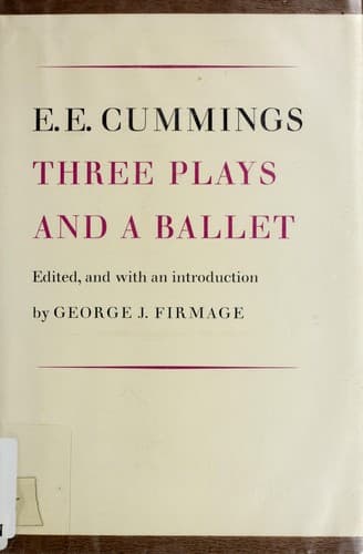 Tapa de Three plays & a ballet