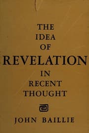 Tapa de The idea of revelation in recent thought
