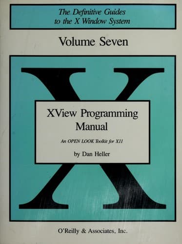 Tapa de XView Programming Manual