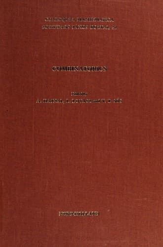 Tapa de Combinatorics