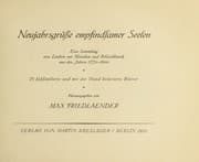 Tapa de Neujahrsgrüsse empfindsamer Seelen
