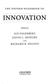 Tapa de The Oxford handbook of innovation