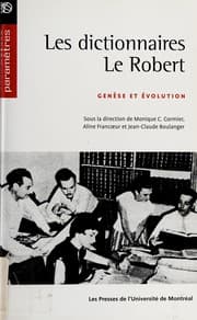 Tapa de Les dictionnaires Le Robert