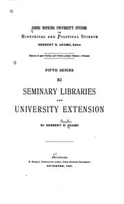 Tapa de Seminary libraries and university extension
