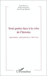 Tapa de Trois poètes face à la crise de l'histoire